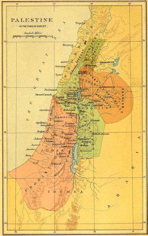 palestine in the time of jesus map