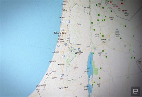 palestine on google maps