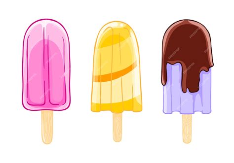 paletas de helado animado