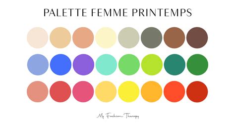 16 palettes de couleurs Palette de couleurs printemps Pie chart