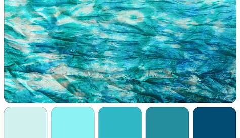 Palette De Couleur Bleu Turquoise Inspiração Turquesa Teinte Peinture, Nuancier