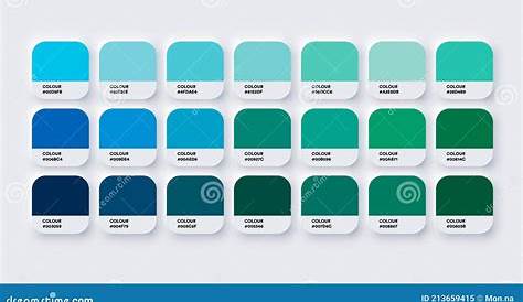 Palette De Couleur Bleu Vert Nuancier (01)