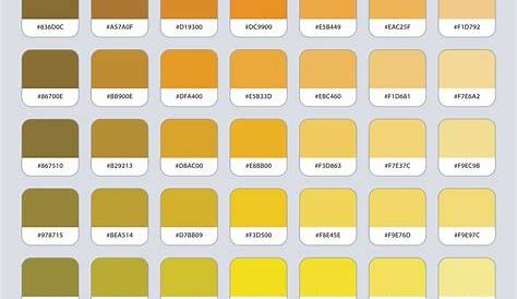 palette de couleurs ocre jaune avec hexagone 2681484