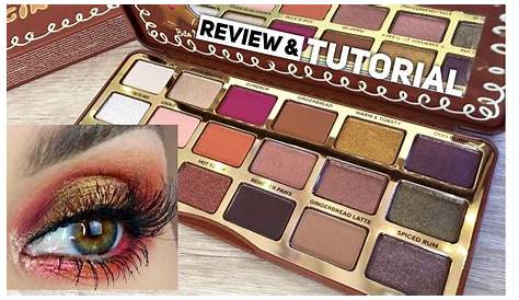 Palette Too Faced Gingerbread Tuto Spice Warm & Toasty Look