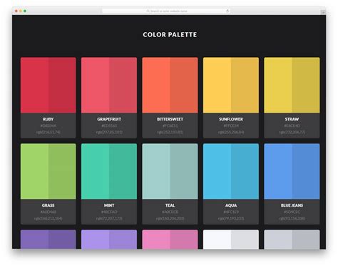 Palette Css Example
