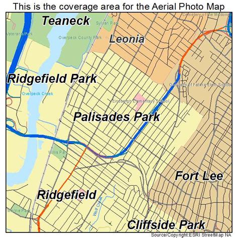 palisades park nj map