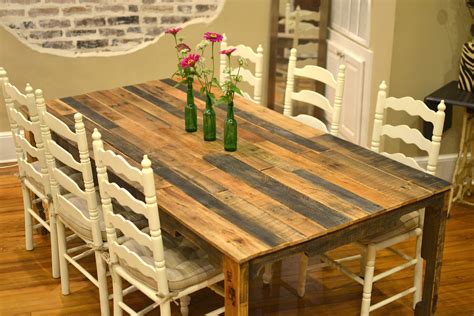 Wood pallet dining table diy kitchen table, pallet furniture table