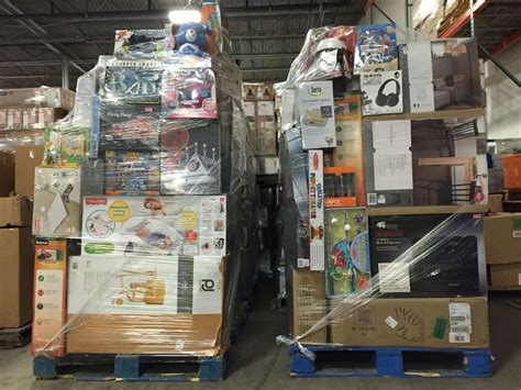 pallets with merchandise for sale