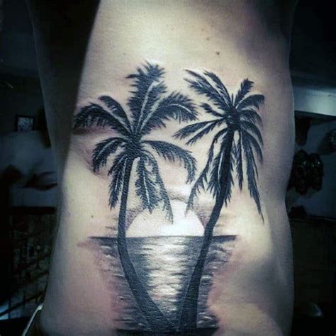 Innovative Palm Tree Sunset Tattoo Designs Ideas