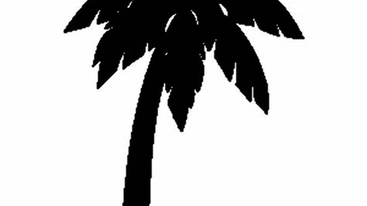 Unveiling the Secrets of Palm Trees Clip Art in Black and White
