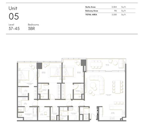 palm beach tower 3 floor plan