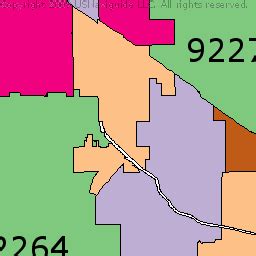 palm desert ca zip code map