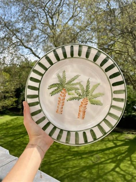 Palm Tree Plate Set
