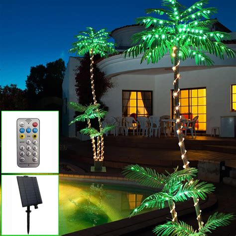 Palm Tree Solar Led Lights