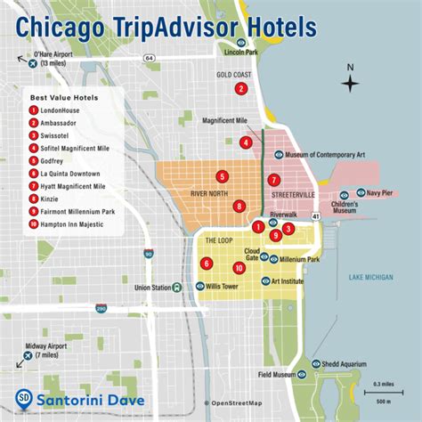 palmer hotel chicago map