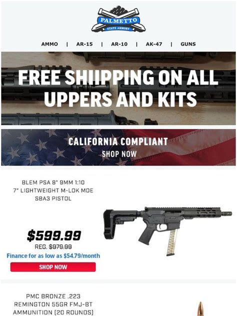 palmetto state armory free shipping code 2023