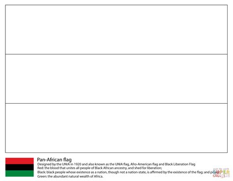 pan african flag coloring sheet