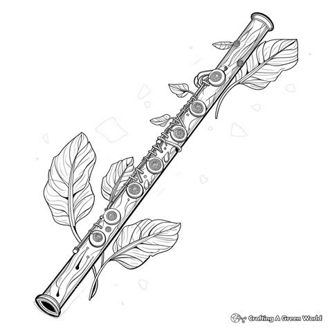 Pan Flute Coloring Page