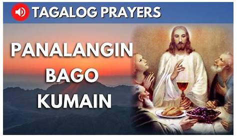 Panalangin Bago Kumain | Panalanging Pambata | Tagalog Prayer for Kids
