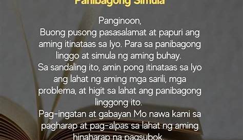Tagalog Panalangin For Government - sinagot panalangin