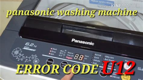 panasonic washing machine error code h23 YouTube