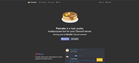 Pancake Bot Commands