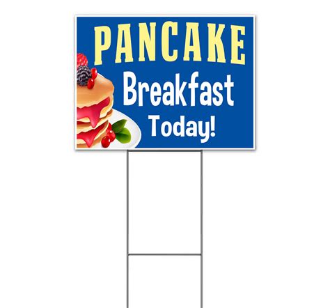 Pancake Breakfast Sign