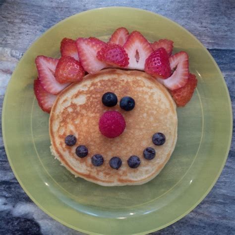 Pancake Face With Fruit