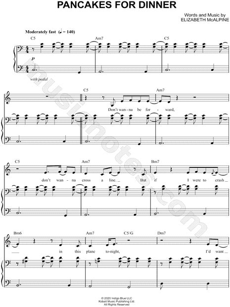 Pancake For Dinner Chords