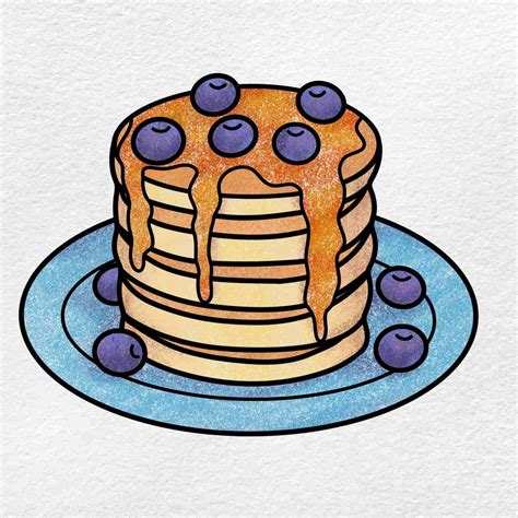 Pancakes Drawing Simple