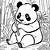 panda coloring pages free