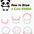 panda drawing easy cute step by step