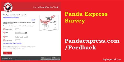 Panda express feedback Panda Express free entree survey