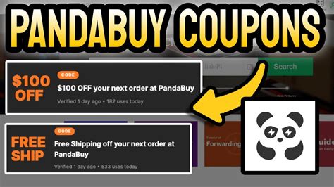 pandabuy discount shipping code