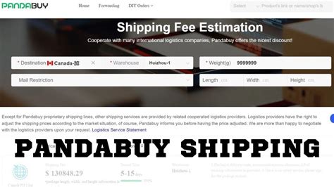 pandabuy shipping confirmation