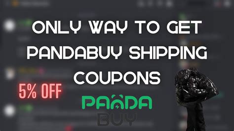 pandabuy shipping coupons