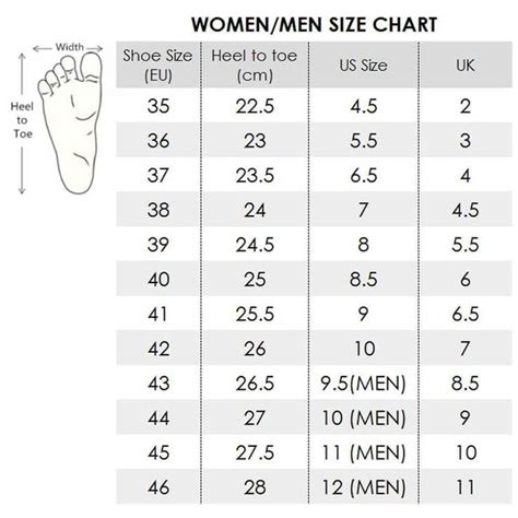 pandabuy size chart for shoes