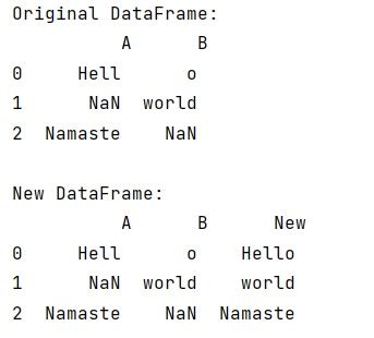 pandas join two strings
