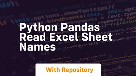 pandas read_excel sheet_name not working