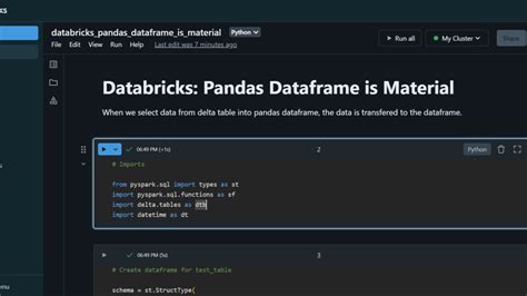 pandas to pyspark dataframe databricks