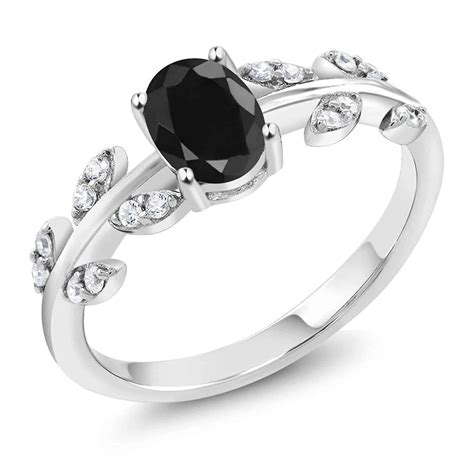 pandora black sapphire ring