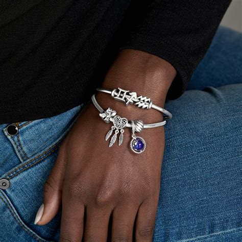 Pandora Moments Snake Chain Bracelet Charms