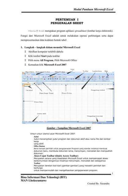 panduan ms excel pdf