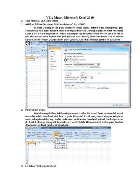 panduan vba excel