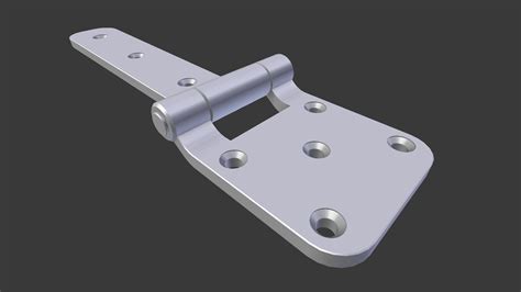 Panel Door Hinges 3D Model