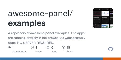 Panel Examples Github