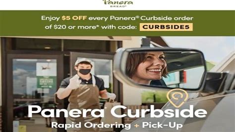 panera $5 off $20 code