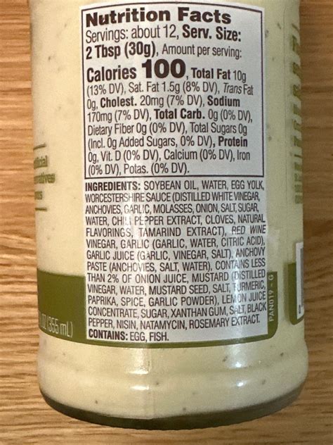 Panera Dressing Ingredients