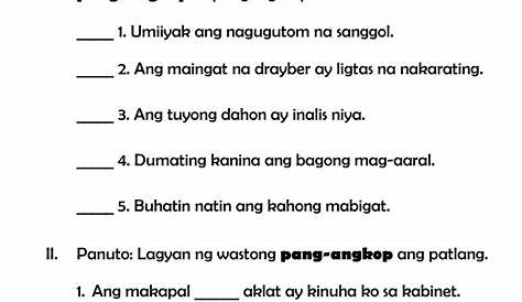 Pang Angkop Worksheet For Grade 2 Pangbloge - vrogue.co