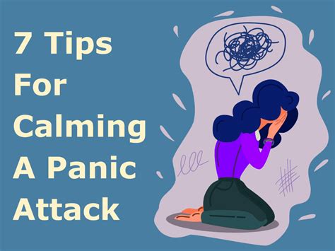 panic attack ways to calm down